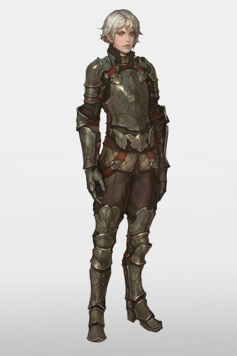 201503, NAMGWON LEE Light Armor Concept Art, Light Armor Dnd, Dnd Light Armor, Light Armour, Woman In Armor, Female Armour, Light Armor, Heavy Armor, Character Design Cartoon