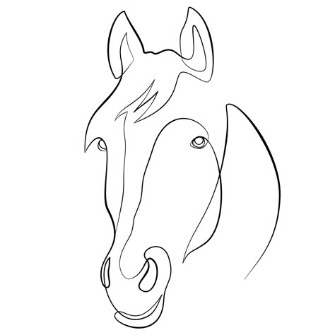 Would you get this for a tattoo? 😊 . . #onelinedrawing #linetattoo #onelineart #tattooideas #horselover #horse #linedrawing #pettattoo #petstagram Horse Tattoo Stencil, Single Line Horse Tattoo, Line Work Horse Tattoo, Horse Line Tattoo Simple, Tattoo Horse, Horse Head Outline, Single Line Horse Drawing, Horse Line Drawing Simple, Simple Horse Tattoo Line Drawings