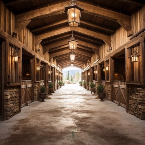 Western Horse Stables, Luxury Horse Barns, Wyoming Ranch, Dream Barn Stables, Equestrian Barns, Barn Remodel, Barn Plan, Horse Barn Designs, Dream Stables