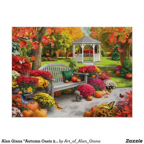 Alan Giana "Autumn Oasis 2" Poster for sale. Enjoy the splendor of fall in a country park. #autumn #oasis Jigidi Free Online Jigsaw Puzzles, Larger Piece Jigsaw Puzzles, 300 Pieces Jigsaw Puzzle, Cloud Canvas, Mosaic Kits, Free Online Jigsaw Puzzles, Image Nature, Diamond Paint, Diamond Mosaic