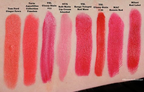 2013 Favorite Spring Bright Lipstick Swatches! Spring Lipstick Colors, Nails Coffin Spring, Clear Spring Palette, Spring Lipstick, Spring Bright, Bright Lipstick, True Spring, Clear Spring, Homemade Lip Balm