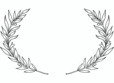 Bay Leaves Tattoo, Plant Crown, Vine Crown, Leaves Tattoo, Art Thoughts, Crown Drawing, Half Crown, Crown Tattoo, Baby Tattoos