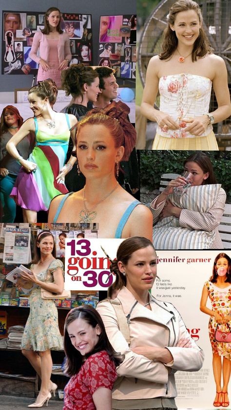 13 going on 30, Jenna rink 🍭 13 Going On 30 House, Jenna 13 Going On 30 Outfits, 13 Going On 30 Outfits Style, 13 Going On 30 Hairstyles, Jenna Rink Outfits, Rom Com Costumes, 13 Going On 30 Hair, Jenna 13 Going On 30, Jenna Rink Costume