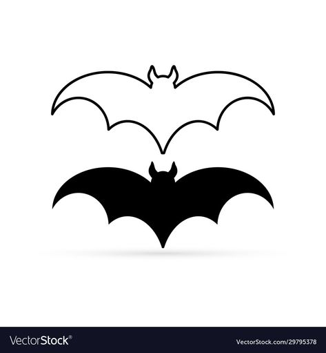 Draw A Bat Easy, Bat Doodle, Vampire Sketch, Bat Cartoon, Cartoon Vampire, Draw A Bat, Flying Bat, Halloween Symbols, Animal Silhouette