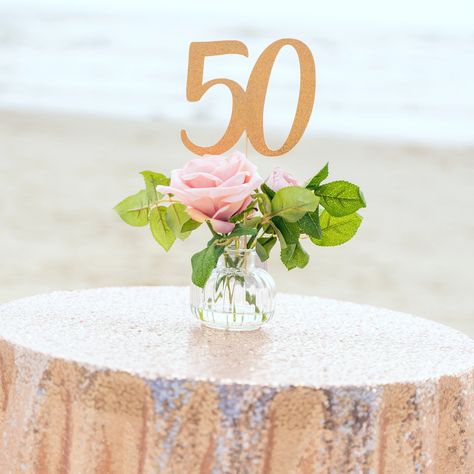 Diy 50th Birthday Decorations, Birthday Decorations 50th, Decorations 50th Birthday, 50th Birthday Decor, 60th Birthday Centerpieces, 50th Birthday Party For Women, 50th Birthday Centerpieces, 60th Birthday Party Decorations, Moms 50th Birthday