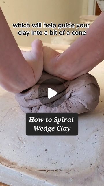 Wedging Clay Tutorials, Wedge Clay, Pottery Inspo, Spiral Shell, Ceramic Tools, Pottery Videos, The Spiral, Pottery Tools, April 6