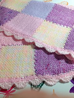 Ravelry: NinjaBex's Zoom Loom baby blanket Loom Blanket, Zoom Loom, Outlander Knitting Patterns, Circle Loom, Circular Loom, Pin Loom, Pin Weaving, Loom Knitting Stitches, Knitting Squares