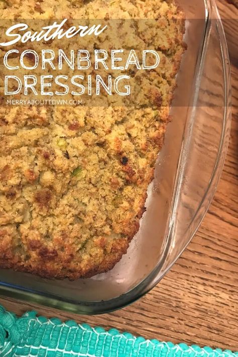 Cornbread Southern, Old Fashioned Cornbread Dressing, Southern Dressing, Old Fashioned Cornbread, Southern Cornbread Dressing, Cornbread Dressing Recipe, Dressing Recipes Thanksgiving, Southern Peach Cobbler, Bread Dressing