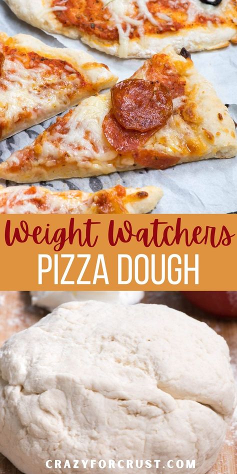 collage of pizza and dough photos Weight Watchers Pizza, Healthy Pizza Crust, Calories Pizza, Low Calorie Pizza, Easy Dough, Bake Healthy, Weight Watchers Recipes Desserts, Weight Watcher Dinners, Pizza Crust Recipe