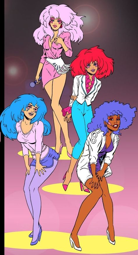 Gem And The Holograms, Jem Cartoon, Best 80s Cartoons, 80s Wallpaper, 1980 Cartoons, Arte Sailor Moon, Cartoon Girls, Jem And The Holograms, 80s Cartoon