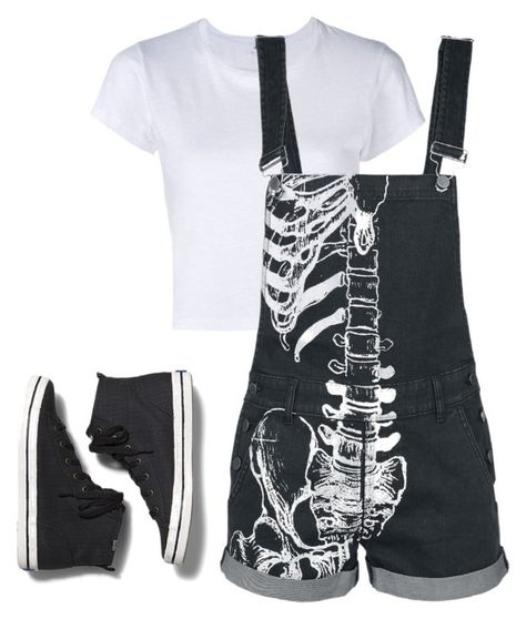 "Simple" by disney-andthings ❤ liked on Polyvore featuring RE/DONE, Keds, simple, blackandwhite, skeleton and overalls Punk Baby, Pastel Goth Outfits, Space Outfit, Pastel Goth Fashion, Emo Outfits, Cooler Look, Little Outfits, Goth Outfits, Kawaii Clothes