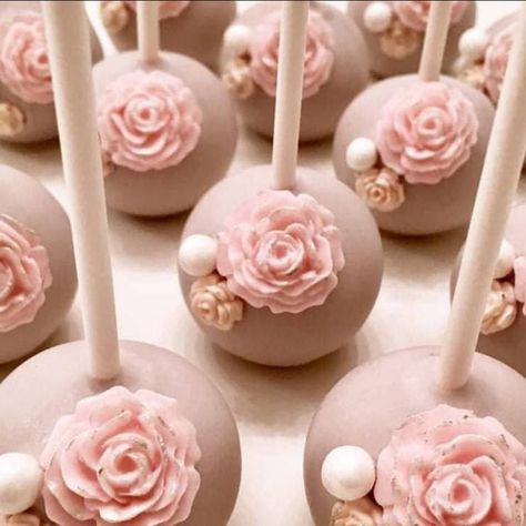 GlutenFreeMeAndTea - Etsy Cake Pop Ideas, Flower Cake Pops, Rose Cake Pops, Wedding Shower Cakes, Cake Pop Designs, Cake Ball, Chocolate Cake Pops, Wedding Cake Pops, Pop Ideas