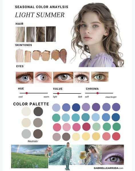 Cool Light Summer Outfits, Light Summer Inspiration, Sunlit Summer Color Palette, Personal Colour Palette, Light Skin Color Palette, Light Summer Color Season, Light Summer Colour Palette Outfits, Light Summer Seasonal Color Palette, Spring Color Season Palette