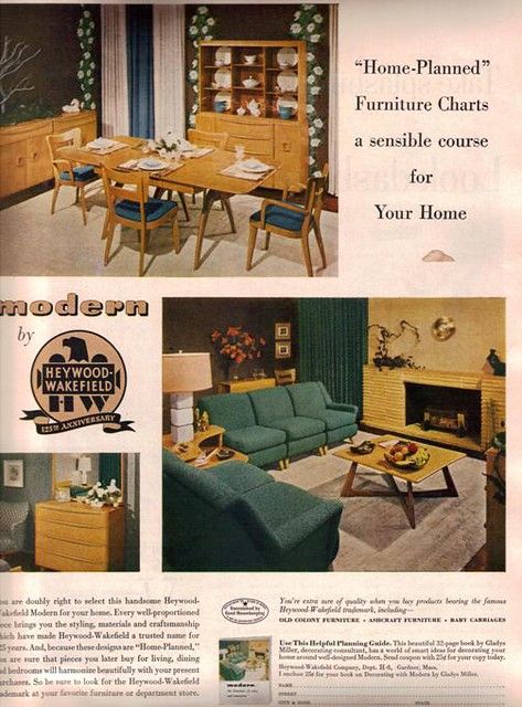 Blonde Furniture, Haywood Wakefield, Heywood Wakefield Dining, Heywood Wakefield Furniture, 1950s Dining Room, Mid 20th Century Furniture, Vintage Rooms, Inside Furniture, Retro Rooms