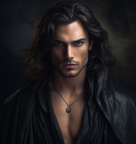 Werewolf Stories, Anita Blake, Black Dagger Brotherhood, Hot Vampires, Character Inspiration Male, Fantasy Princess, Long Dark Hair, Fantasy Male, Long Black Hair