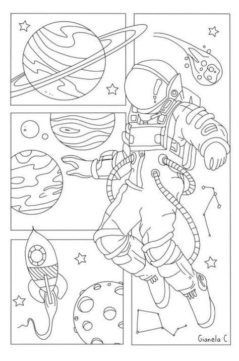 Space Coloring Sheet, Puzzle Drawing, Diy Coloring Books, Space Coloring Pages, Gardens Coloring Book, Space Drawings, Doodle Books, Adult Coloring Designs, Free Adult Coloring Pages