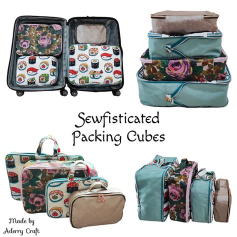 Interfacing Fabric, Save Environment, Zipper Parts, Travel Cubes, Sewing To Sell, Cube Pattern, Backpack Pattern, Sewing Purses, Carry On Suitcase