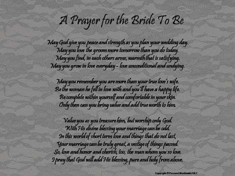 Wedding Prayer, Wedding Blessing, Printable Prayers, Love Wife, Wedding Readings, Advice For Bride, Wedding Poems, Best Marriage Advice, Marriage Prayer