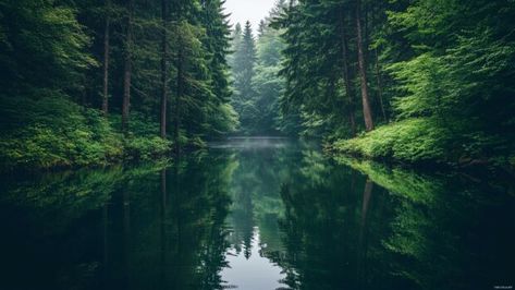 Minimalist forest lake reflection, with tall trees and a tranquil, glass like surface, set in a peaceful woodland. Nature Wallpaper Laptop, Forest Wallpaper For Laptop, Nature Wallpaper Hd 1080p Laptop, Desktop Wallpaper Hd 1080p Laptop Nature, 4k Desktop Backgrounds, Dark Green Forest Wallpaper Desktop, Forest Laptop Wallpaper Hd, France Wallpaper, 4k Pictures