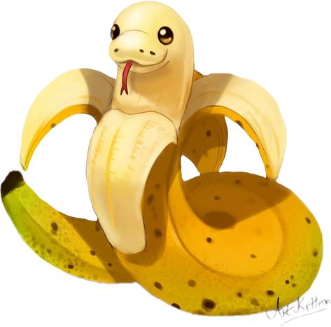 Banana snakeeeeee #freetoedit #scsnake #snake Banana Snake, Fruit Doodles, Doodle Fruit, Animals Snake, Tablet Drawing, Mitch Rapp, Snake Drawing, Cute Snake, Anime Animals