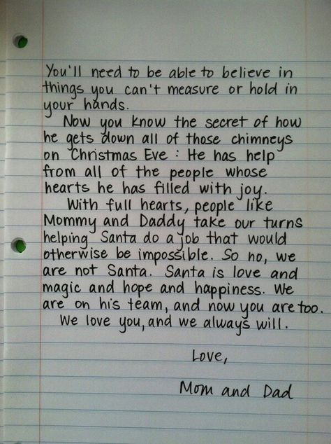 Letter from mom & dad Santa Letter, Noel Christmas, Holly Jolly, Parenting Tips, Future Kids, Christmas Cheer, All Things Christmas, Holidays And Events, Winter Christmas