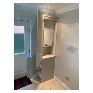 Bespoke boiler cupboard - Dorset - by Flair Interiors Ltd | Houzz Boiler Cupboard, Utility Room, House Inspo, Cupboard, Interior And Exterior, Kitchen Design, Bespoke, Home Diy, House Interior