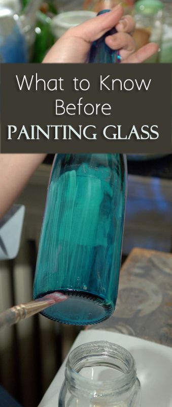 What to Know Before Painting Glass; includes instructions for baking painted glass to increase durability Wine Bottle Project, Painting Glass Jars, Painting Glass, Wine Craft, Wine Bottle Art, Wine Bottle Diy, Altered Bottles, Glass Bottle Crafts, Painted Wine Glasses