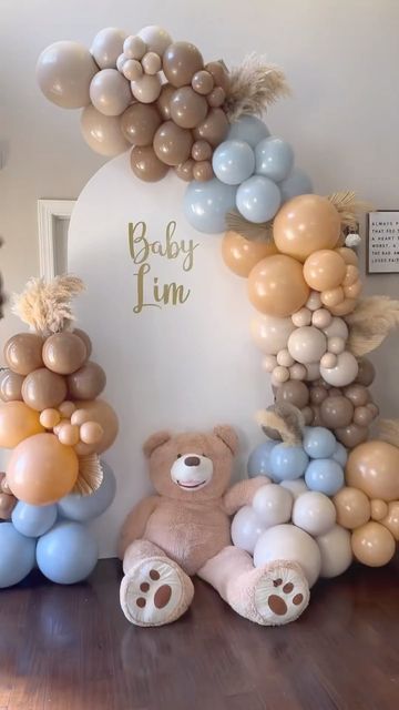 Photo Corner, Baby Shower Theme Decorations, Photo Corners, Instagram Baby, October 21, Baby Shower Balloons, Baby Shower Theme, Balloon Decorations, Baby Shower Decorations