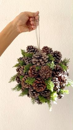 Paper Pinecones, Cone Topiary, Natural Wood Accents, Pinecone Crafts Christmas, Christmas Decor Trends, Diy Centerpiece, Front Yard Landscaping Diy, Budget Decor, Front Yard Landscaping Plans