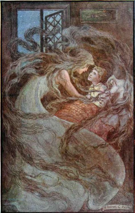 "Phantastes" Written by George Macdonald - A Fairy Tale From Scotland (1871) Florence Harrison, German Fairy Tales, George Macdonald, Fairy Tale Illustration, Classic Fairy Tales, Brothers Grimm, Grimm Fairy Tales, Fairytale Illustration, Pre Raphaelite