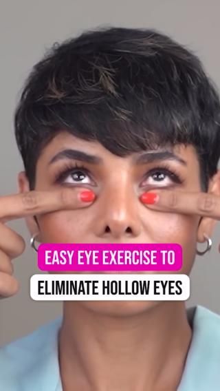 Easy eye exercises to eliminate hollow eyes Get my eye exercise package (link in bio) #eyeMassage #eyebags #darkcircles #skincare #reducingdarkcircles... | By Blush with me-Parmita photography Facial Exercises For Jowls, Eye Health Remedies, Hollow Eyes, Mouth Wrinkles, Face Yoga Exercises, Face Yoga Facial Exercises, Face Tips, Anti Wrinkle Skin Care, Facial Yoga