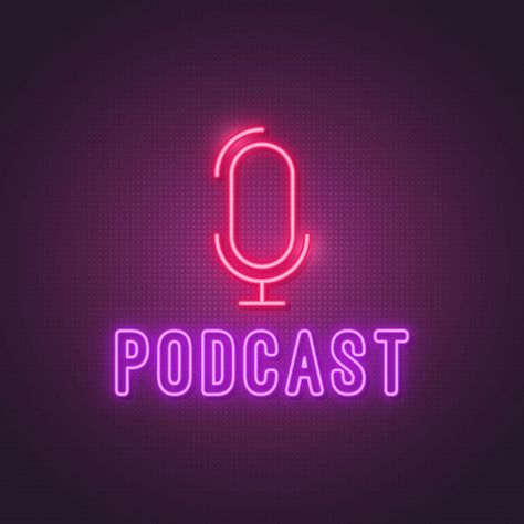 Creative Podcast, Happy Birthday Blue, Tv Set Design, Podcast Studio, Meghan Markle Prince Harry, Neon Fashion, Neon Purple, Studio Logo, Logo Mockup