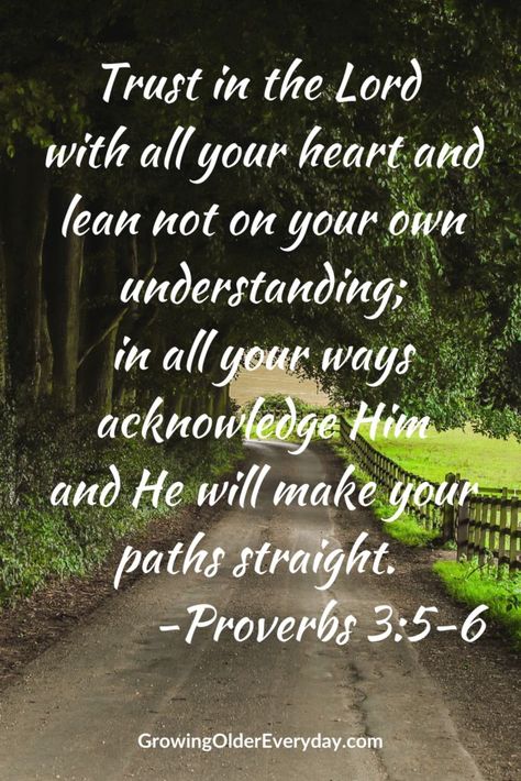 Trust in the Lord with all your heart and lean not on your own understanding; in all your ways acknowledge Him and He will make your paths straight. Prov. 3:5-6 When To Retire, Give Thanks In All Circumstances, The Book Of Proverbs, Christian Words, Pray Continually, Always Pray, Book Of Proverbs, Growing Older, Be Joyful