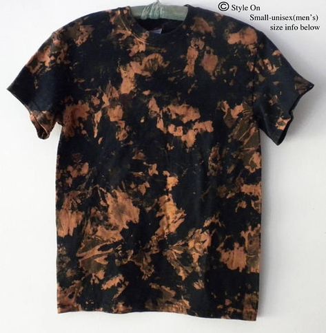 Bleach Designs, Urban Street Fashion, Tie Dye Fashion, Black Tee Shirt, Bleach Tie Dye, Streetwear Shirts, Tie Dye Diy, Hipster Mens Fashion, Hipster Outfits