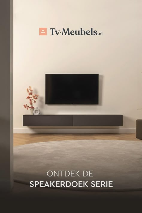 Bekijk alle speakerdoek modellen van tv meubels.nl. Kies zelf je kleur en afmeting. Living Room Wall Units, Classy Living Room, Modern Tv Units, Living Room Tv Unit Designs, Living Room Tv Unit, Happy New Home, Rack Tv, Tv Wall Design, Living Room Design Decor