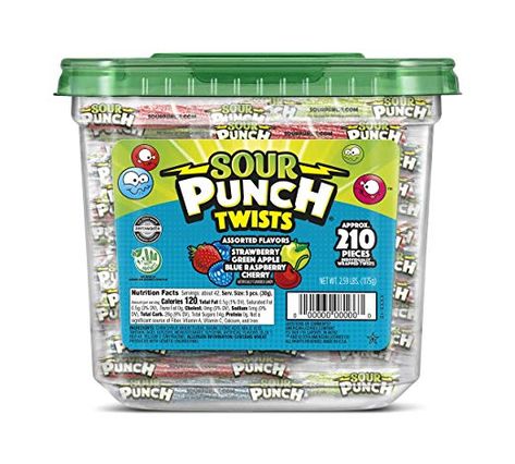 Sour Punch Straws, Sour Punch, Individually Wrapped Candy, Wrapped Candy, Road Trip Snacks, Perfect Road Trip, Chewy Candy, Sour Patch Kids, Bulk Candy