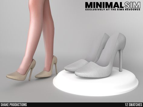 The Sims Resource - MinimalSim High Heels 1 Sims 4 Wedding Dress, Sims Shoes, Mod Shoes, Wedding High Heels, Cc Shoes, Sims 4 Cc Shoes, Sims Custom Content, Leopard Boots, Leopard Shoes