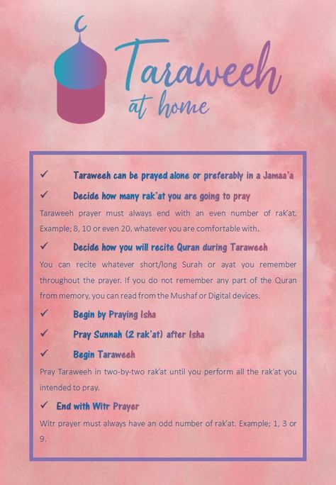 How To Pray Taraweeh, Taraweeh Prayer How To Pray, How To Pray Taraweeh Prayer, Taraweeh Quotes, Ramadan Taraweeh, Taraweeh Prayer, Ramadan Schedule, Islam Journal, Ramadan Printables