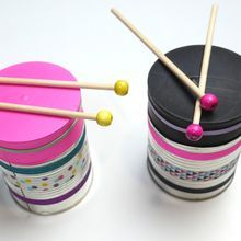 Homemade Drum, Drum Craft, Music Instruments Diy, Instrument Craft, Music Activities For Kids, Homemade Musical Instruments, Homemade Instruments, Craft From Waste Material, Diy Instruments