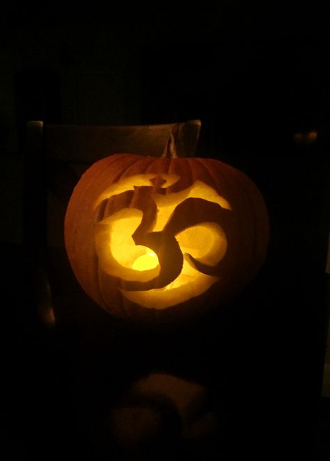 Sanskrit OM yoga pumpkin carving jack o lantern Om Sanskrit, Om Yoga, Pumpkin Carving Ideas, Pumpkin Carving Templates, Carving Ideas, Sanskrit, Jack O, Jack O Lantern, Pumpkin Carving