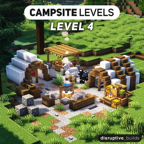 Minecraft Camp, Case Minecraft, Minecraft House Plans, Bangunan Minecraft, Minecraft Farm, Minecraft House Tutorials, Cool Minecraft Creations, Minecraft Medieval, Minecraft Room