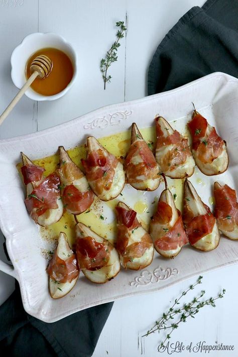 Prosciutto Wrapped Pears (SCD, gluten free, soy free) Pear Wrapped In Prosciutto, Prosciutto Wrapped Pears Appetizers, Pears And Prosciutto, Prosciutto Wrapped Pear, Procuitto Pear Appetizer, Pear And Prosciutto Appetizers, Pear Prosciutto Appetizer, Procuitto Recipes Appetizers, Pear Charcuterie