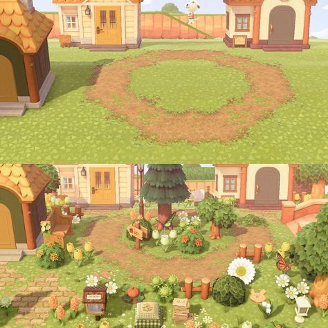 Animal Crossing Villager House Ideas Outside, Animal Crossing Housing Area, Animal Crossing Island Inspo Natural, Acnh Area Fillers, Acnh Cottagecore Filler, Filler Areas Animal Crossing, Acnh Cottagecore Map, Acnh Island Inspo Cottagecore, Filler Areas Acnh