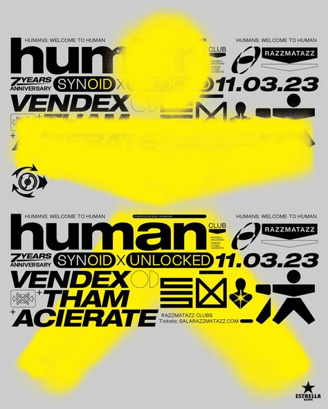 Erques Torres is revamping the irreverent graphic design of 90s rave flyers Old Rave Flyers, Rave Posters 90s, Techno Graphic Design, Futuristic Design Graphic, 90s Poster Design, Flier Designs, Rave Poster, 90s Graphic Design, Rave Art