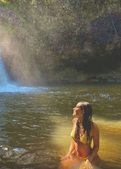 I Am The Chosen One, Nature Selfie, Connecting With Nature, Waterfall Pictures, Thailand Adventure, Summer Picture Poses, Chosen One, Personal Business, Chiang Mai Thailand