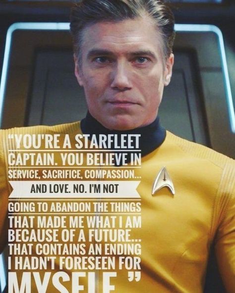 Captain Pike, Christopher Pike, Star Trek Quotes, Fandom Star Trek, Anson Mount, Star Trek Captains, Star Trek Show, Star Trek Discovery, Star Trek Beyond