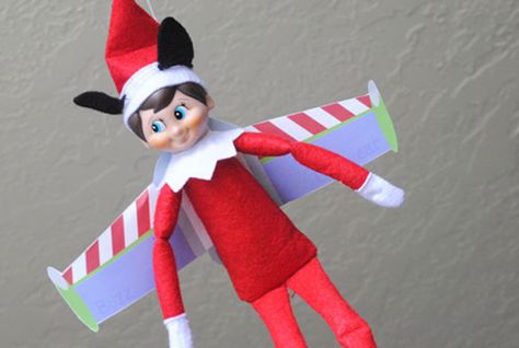 10 Disney Elf on a Shelf Ideas and Free Printables Elf On The Shelf Disney, Elf Trap, Buzz Lightyear Wings, Elf Report Card, Elf Shelf, Elf Magic, Awesome Elf On The Shelf Ideas, Elf Activities, Elf Fun