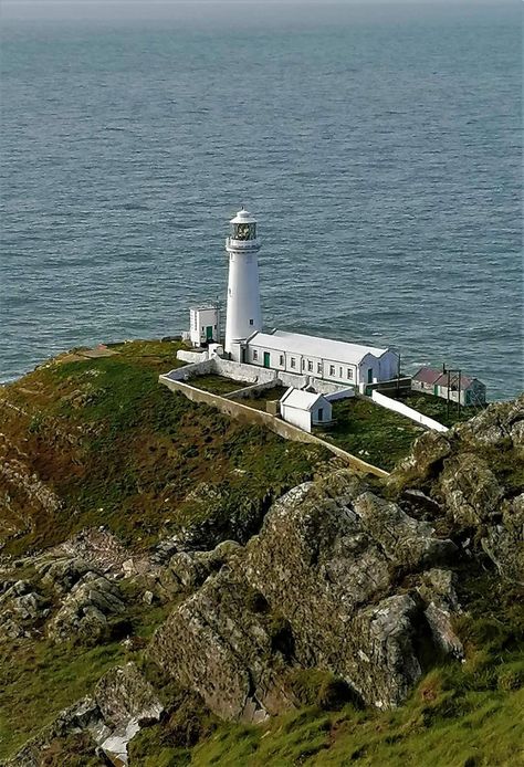 South Stack Lighthouse, Anglesey, Wales. UK Anglesey Wales, Wales Flag, Wales Uk, British Isles, Lighthouse, Wales