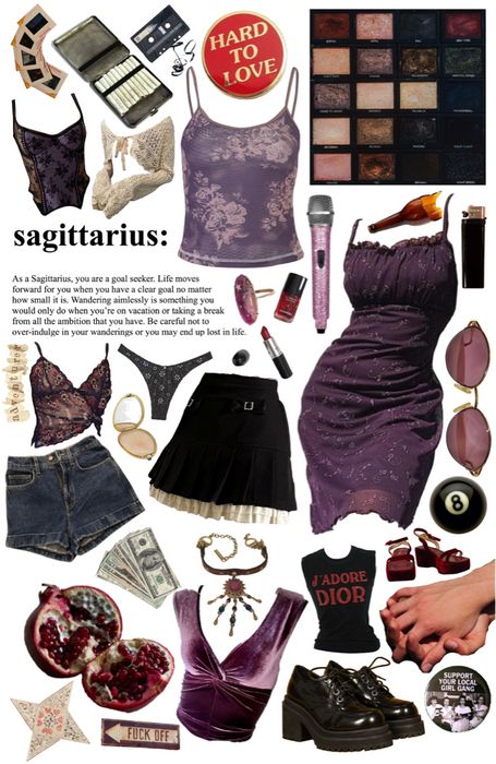 Sagittarius Clothing Aesthetic, Sagittarius Venus Aesthetic Outfits, Saturn Aesthetic Outfits, Sagitarrius Venus Style, Saggitarius Aesthetic Clothes, Sagittarius Outfits Style, Lilith Sagittarius, Saggitarius Outfits Women, Sagittarius Venus Outfit