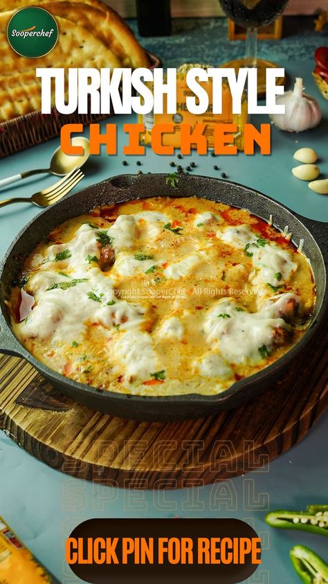 Turkish Recipes Chicken, Turkish Cheese, Chicken Recipe For Dinner, Turkish Chicken, Chicken And Cheese Recipes, Recipe For Dinner, Butter Milk, Turkish Food, Turkish Style